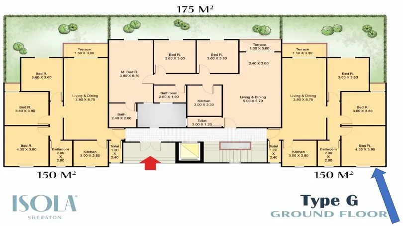 شقة-دور-ارضي-في-كمبوند-ايزولا-شيراتون