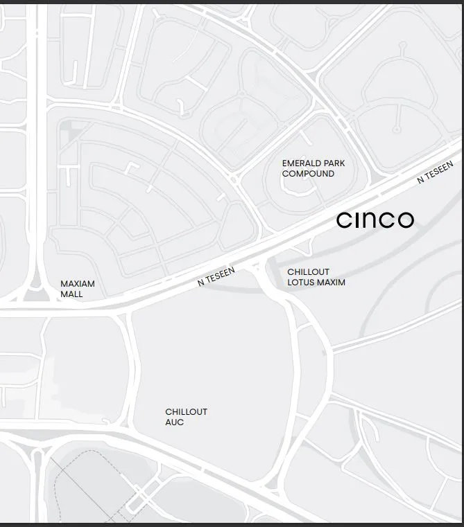 Cinco Mall New Cairo location