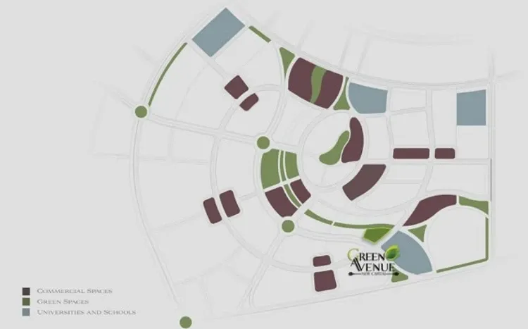 The location of Green Avenue New Capital Compound