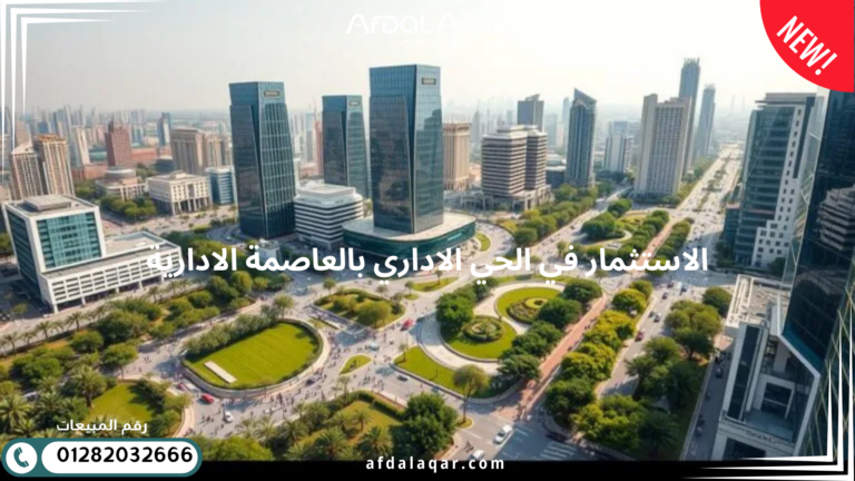 الحي الاداري بالعاصمة الادارية - موقعك الأمثل للاستثمار الاستثمار في الحي الاداري بالعاصمة الادارية