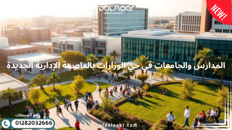 حي الوزارات بالعاصمة الإدارية الجديدة المدارس والجامعات في حي الوزارات بالعاصمة الإدارية الجديدة