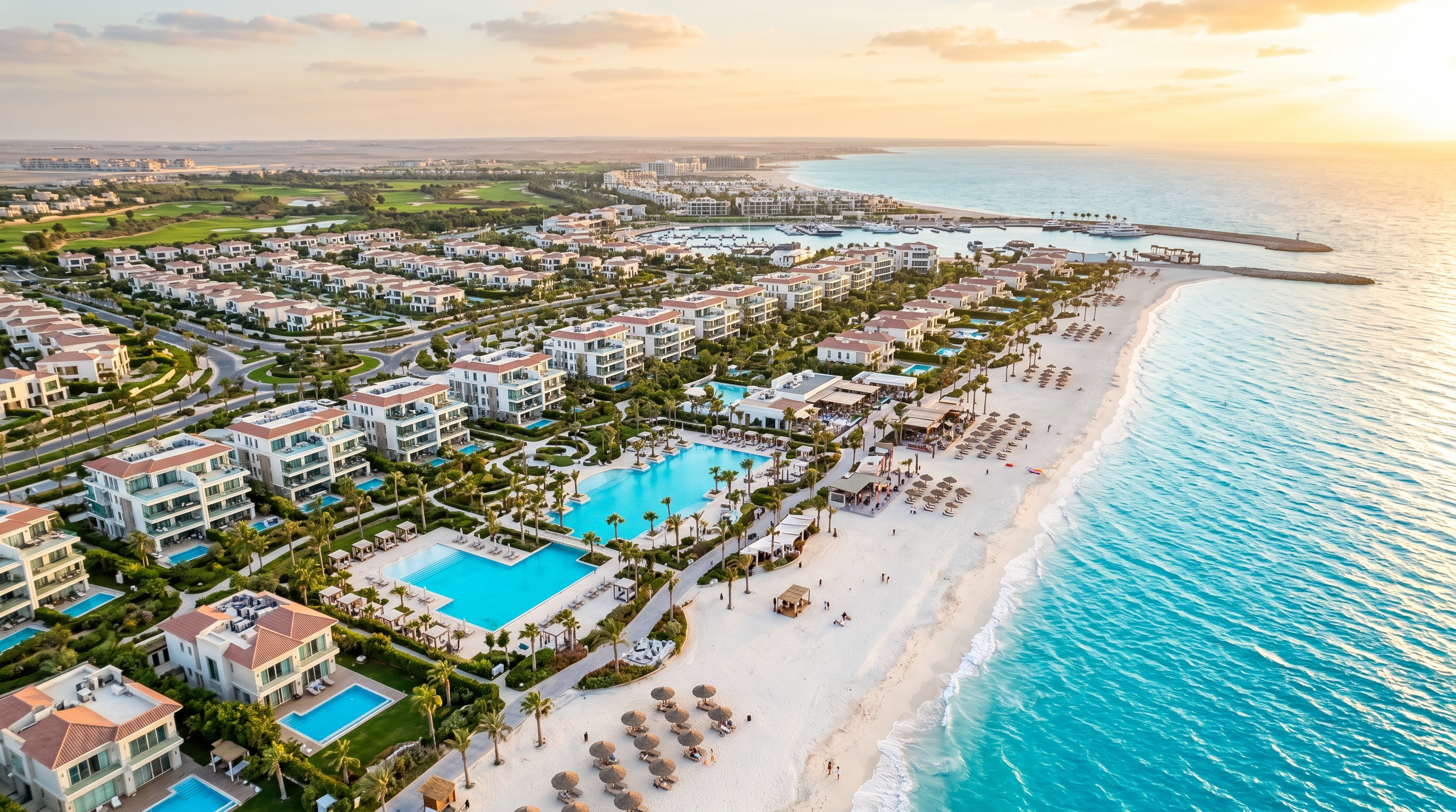 أفضل مشاريع الساحل الشمالي 2026 – شاليهات وفلل على البحر