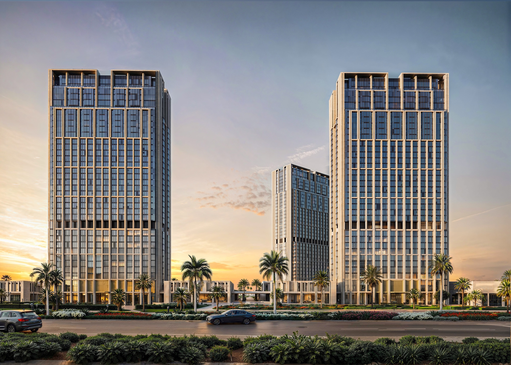 205 Towers الشيخ زايد — مادة بصرية رسمية من Arkan Palm