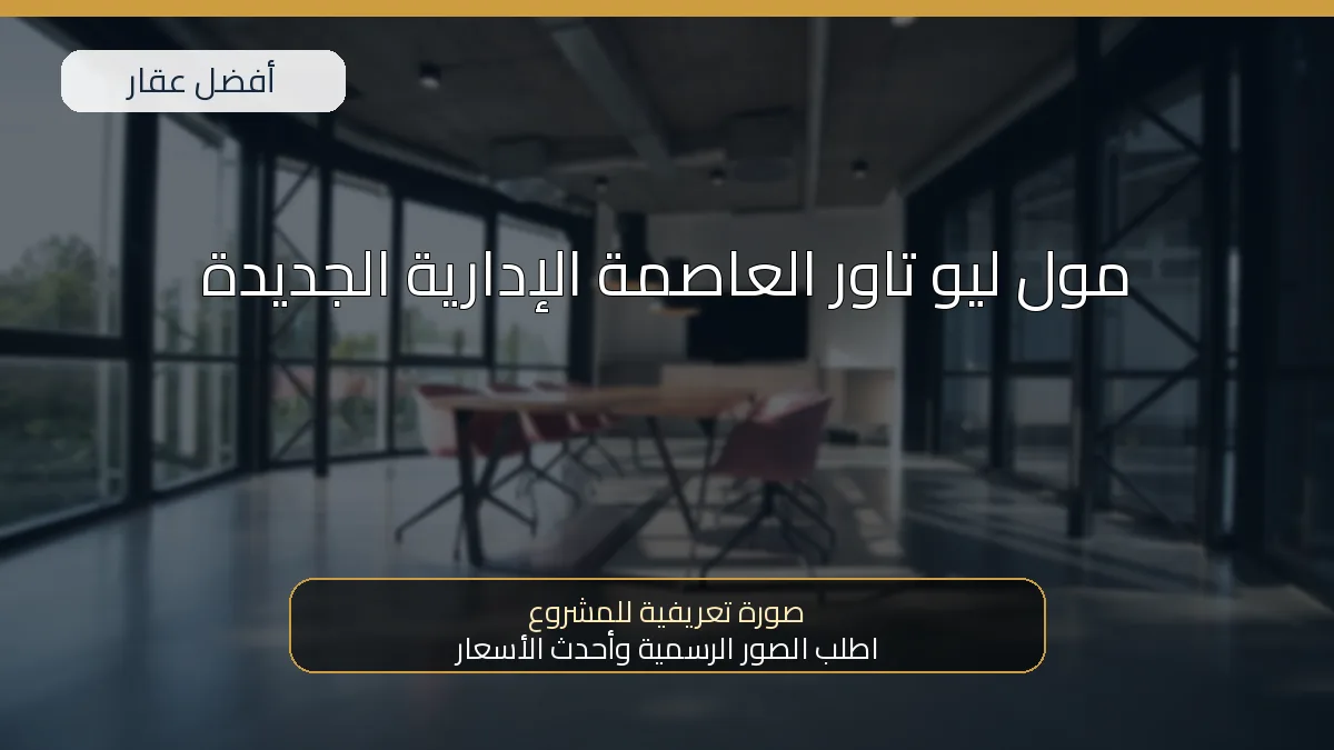 مول ليو تاور العاصمة الإدارية الجديدة — صورة تعريفية للمشروع