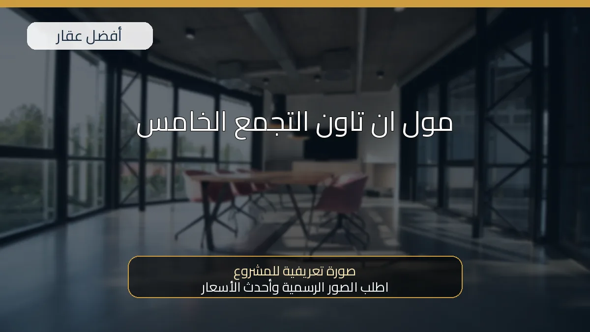 مول ان تاون التجمع الخامس — صورة تعريفية للمشروع