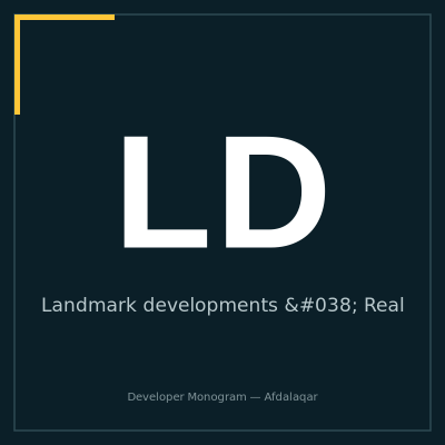 لوجو Landmark developments & Real Estate Marketing