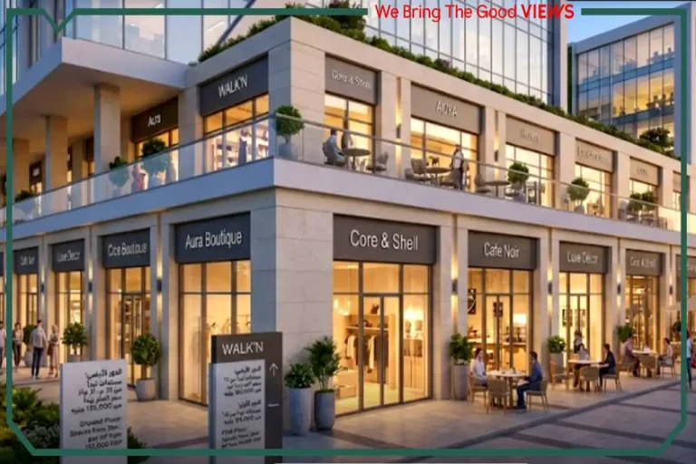 كمبوند ووكن مول WALK'N في أكتوبر — المول والمشروع بخطوطه المعمارية الحديثة