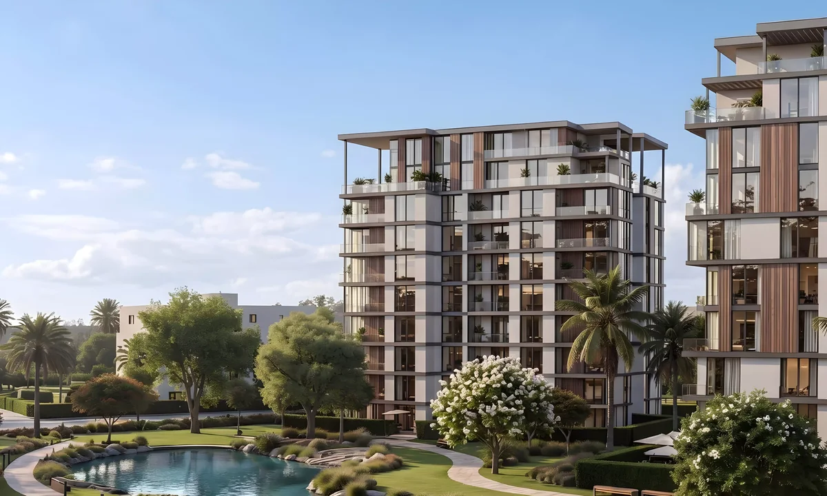 مشروع Central Water Residences كمعلم عمراني داخل التجمع السادس
